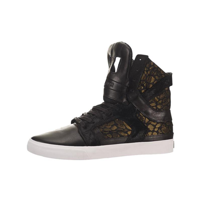 Supra SKYTOP II Sneaker High Damen Schwarz Gold Online Bestellen RHOLP2506